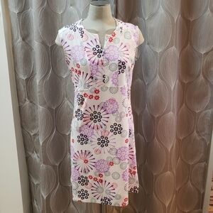 Chlorophylle retro print jersey dress